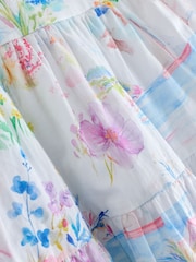 فستان طبقات بياقة من Laura Ashley - Image 8 of 10