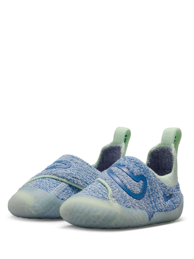 Nike Blue/Green Infant Swoosh 1 Trainers - Image 2 of 11
