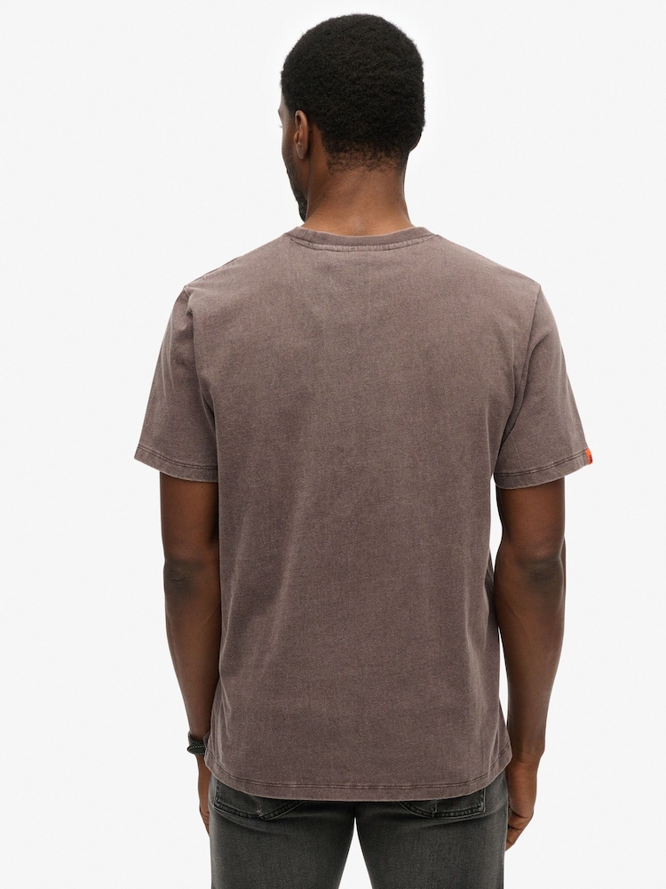 Superdry Brown Osaka Loose T-Shirt - Image 2 of 7 Superdry Brown Osaka Loose T-Shirt - Image 2 of 7