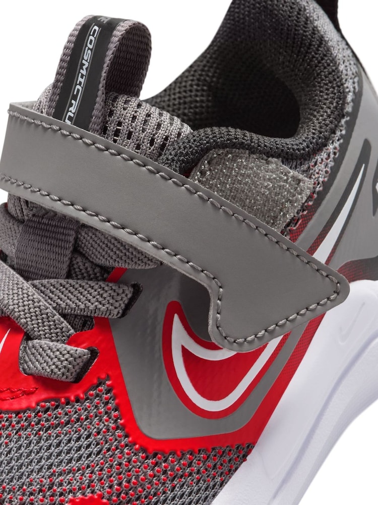 Nike Grey Red Infant Cosmic Running Trainers - Image 8 of 8