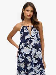 Superdry Blue Beach Cami Maxi Dress - Image 4 of 8