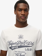Superdry White Workwear Washed Relaxed T-Shirt - Image 4 of 7