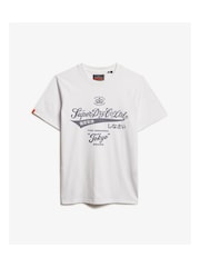 Superdry White Workwear Washed Relaxed T-Shirt - Image 6 of 7