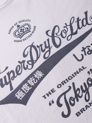 Superdry White Workwear Washed Relaxed T-Shirt - Image 7 of 7