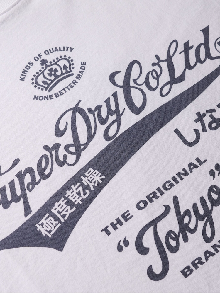 Superdry White Workwear Washed Relaxed T-Shirt - Image 7 of 7