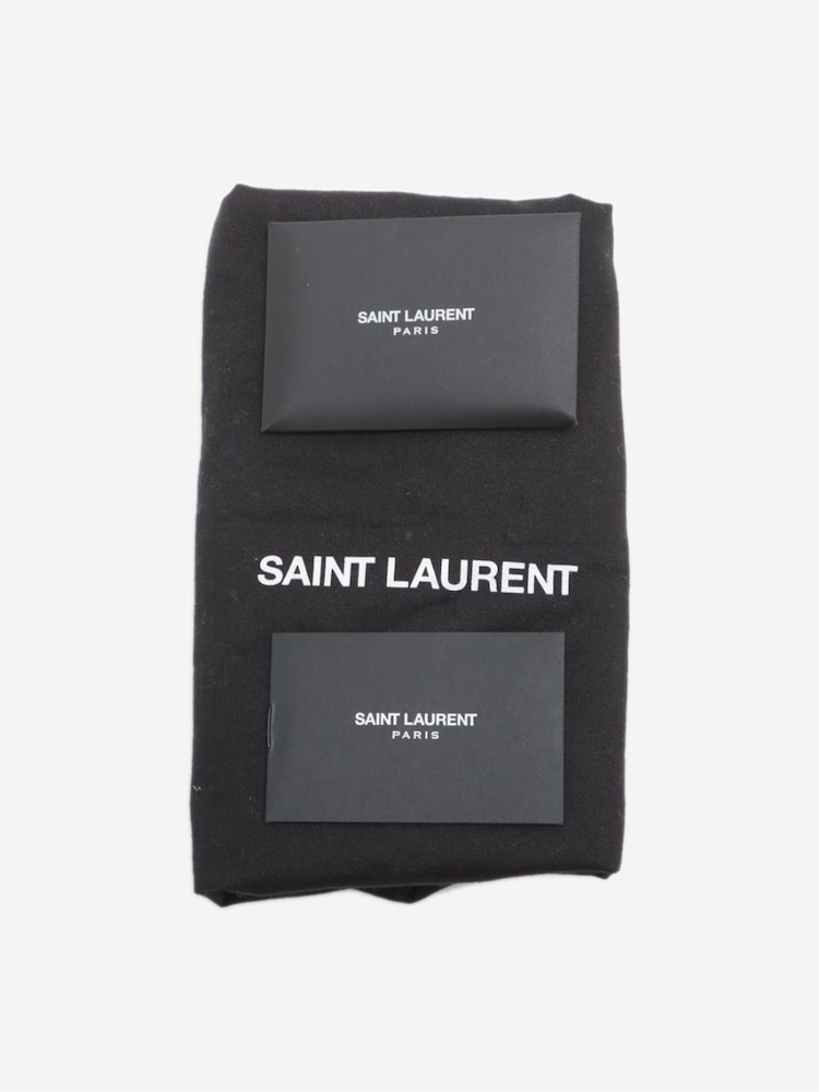 Sign of the Times Blue Saint Laurent Toy Shopping Leather Tote Bag - Image 10 of 10