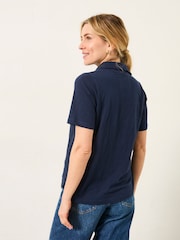 FatFace Paige Navy/White 2 Pack Short Sleeve Shirt - Image 3 of 5