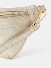 Accessorize Gold Leather Sling Cross-Body Bag - Image 4 of 5