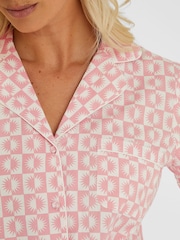 Accessorize Checkerboard Sun Print Short Pyjamas Set - Imagem 3 de 4