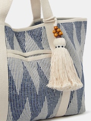 Accessorize Chevron Canvas Beach Bag - Imagem 2 de 2