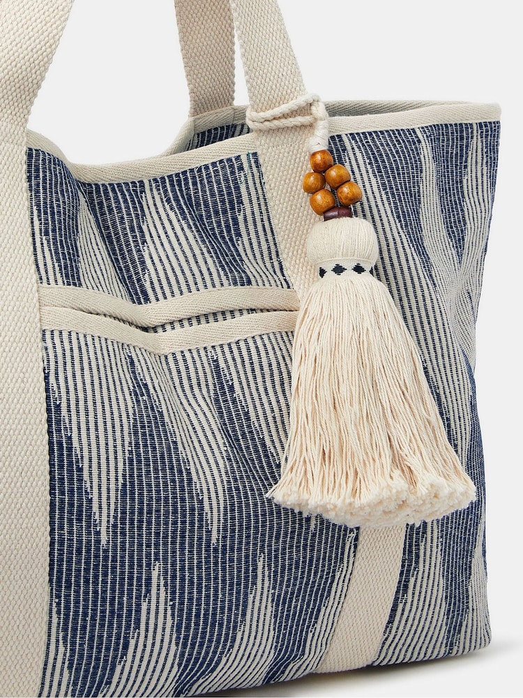 Accessorize Chevron Canvas Beach Bag - Imagem 2 de 2