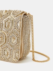 Accessorize Embellished Fold Over Clutch Bag - Imagen 2 de 2