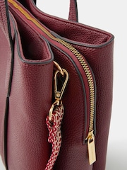 Accessorize Red Webbing Strap Faux Leather Shoulder Bag - Image 2 of 2