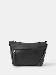 Accessorize Black Zip Front Cross-Body Bag - Image 1 of 2