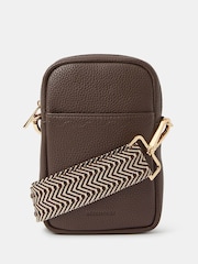 Accessorize Brown Slip Pocket Phone Bag - Image 1 of 2