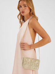 Accessorize Embellished Fold Over Clutch Bag - Imagen 2 de 2