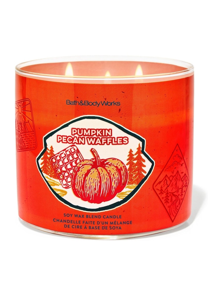 Bath & Body Works Pumpkin Pecan Waffles 3-Wick Candle 411g - Image 1 of 1