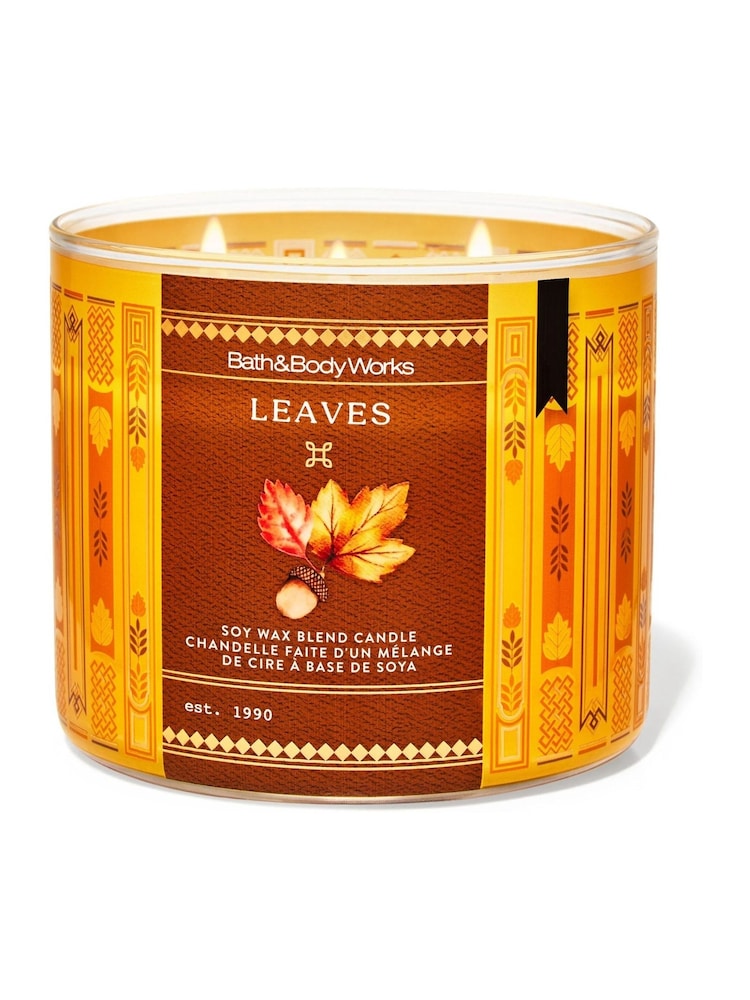 Bath & Body Works Leaves 3-Wick Candle 411g - Image 1 of 1