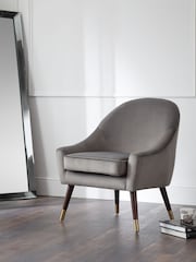 Julian Bowen Grey Elliot Arm Chair - Image 1 of 5