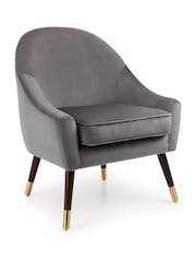 Julian Bowen Grey Elliot Arm Chair - Image 2 of 5