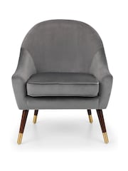 Julian Bowen Grey Elliot Arm Chair - Image 3 of 5