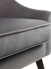 Julian Bowen Grey Elliot Arm Chair - Image 4 of 5