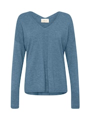 Cream Blue CRDela Long Sleeve V-Neck Jumper - Image 5 of 6