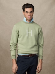 Hackett Blue Heritage Logo Crew Neck Sweater - Image 1 of 6