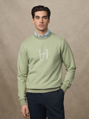 Hackett Blue Heritage Logo Crew Neck Sweater - Image 2 of 6