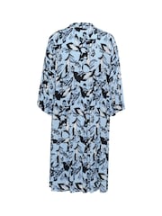 Kaffe Blue KAhera Amber Printed Knee Length Dress - Image 6 of 6