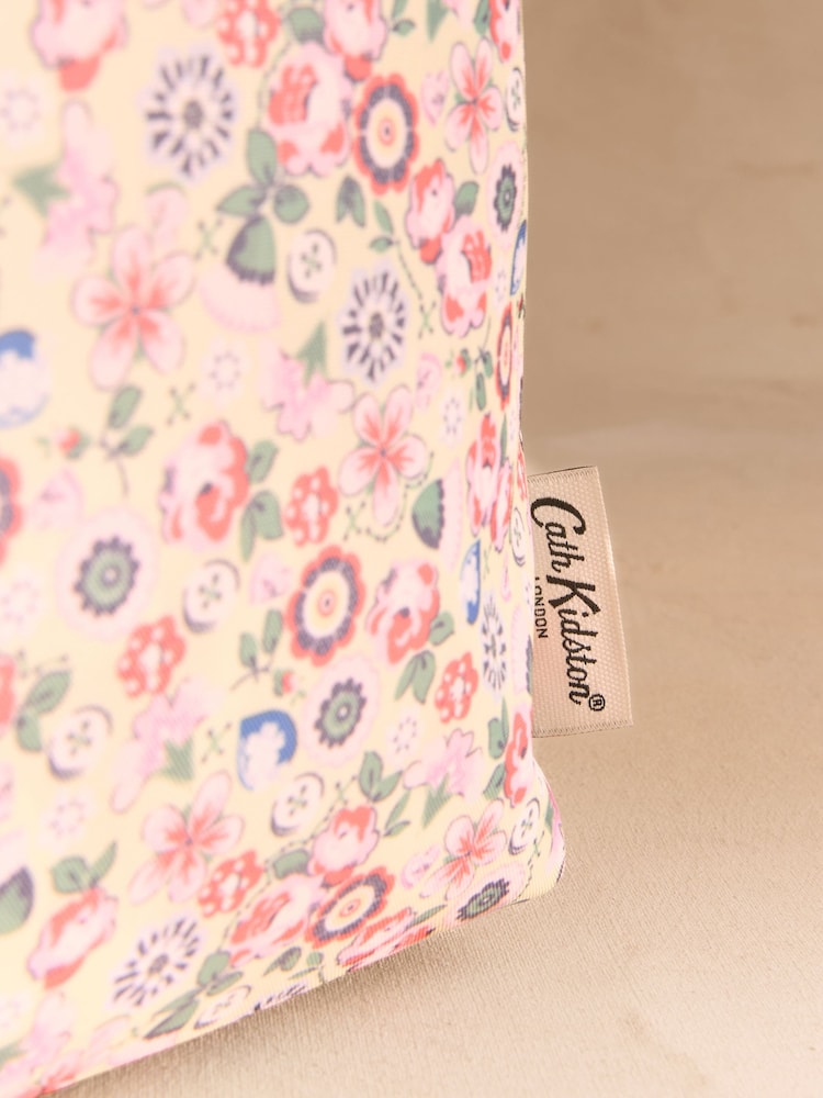 Cath Kidston Yellow Ditsy Floral Print Mini Foldaway Shopper Bag - Image 2 of 3