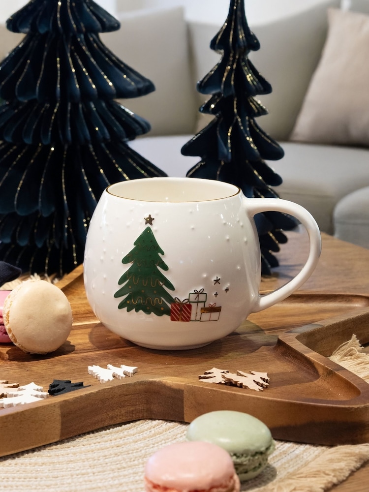 Code Maison Off White Presents Under the Tree Christmas Mug - Image 1 of 6 Code Maison Off White Presents Under the Tree Christmas Mug - Image 1 of 6