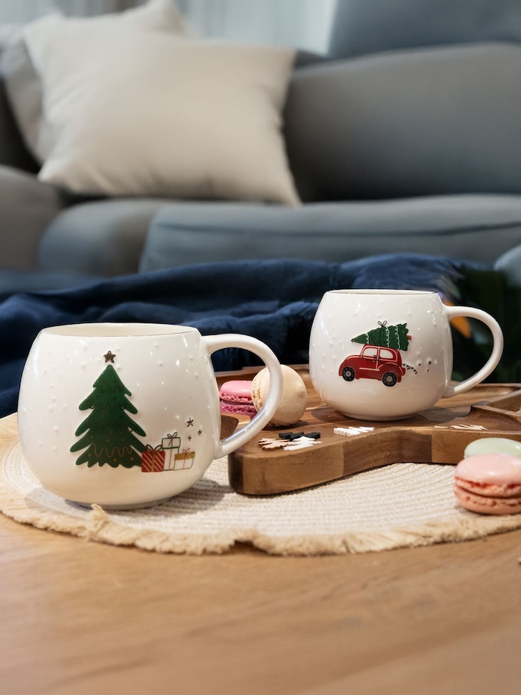 Code Maison Off White Presents Under the Tree Christmas Mug - Image 2 of 6 Code Maison Off White Presents Under the Tree Christmas Mug - Image 2 of 6