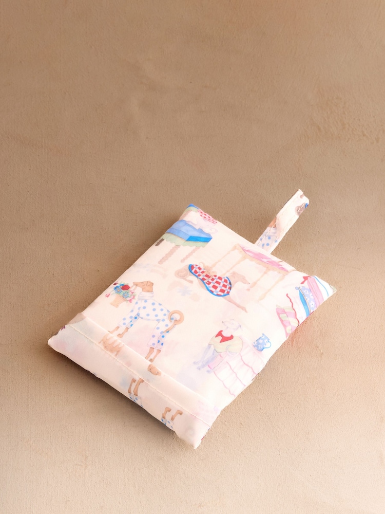 Cath Kidston Pink Dogs Print Mini Foldaway Shopper Bag - Image 3 of 3
