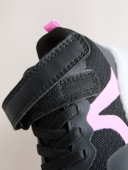 Negru - Ghete sport cu scai și șireturi elastice - Imaginea 5 din 5