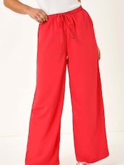 Roman Red Petite Elastic Waist Woven Trousers - Image 4 of 5