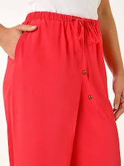 Roman Red Petite Elastic Waist Woven Trousers - Image 5 of 5
