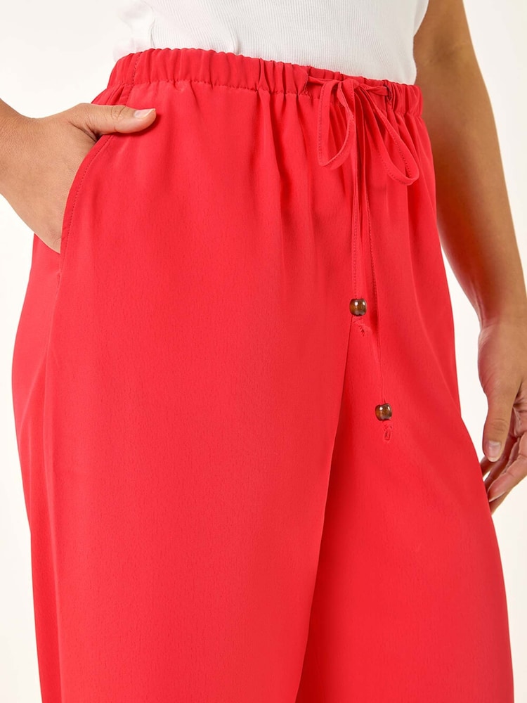 Roman Red Petite Elastic Waist Woven Trousers - Image 5 of 5
