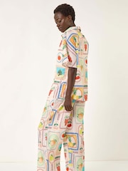 Roman White Fruit Print Button Through Shirt - Image 3 of 5