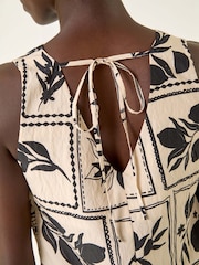 Roman Black Floral Mono Print Shift Dress - Image 5 of 5