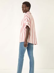 Roman Pink Stripe Print Buttoned Shirt - Image 3 of 5
