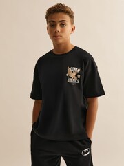 Reiss Black Robinson T-Shirt - Image 3 of 5