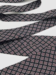 Reiss Charcoal/Bordeaux Bortolo Tie - Image 3 of 5
