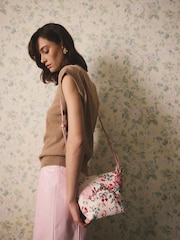 Cath Kidston Cream Hackney Rose Cross Body Bag - Image 1 of 8