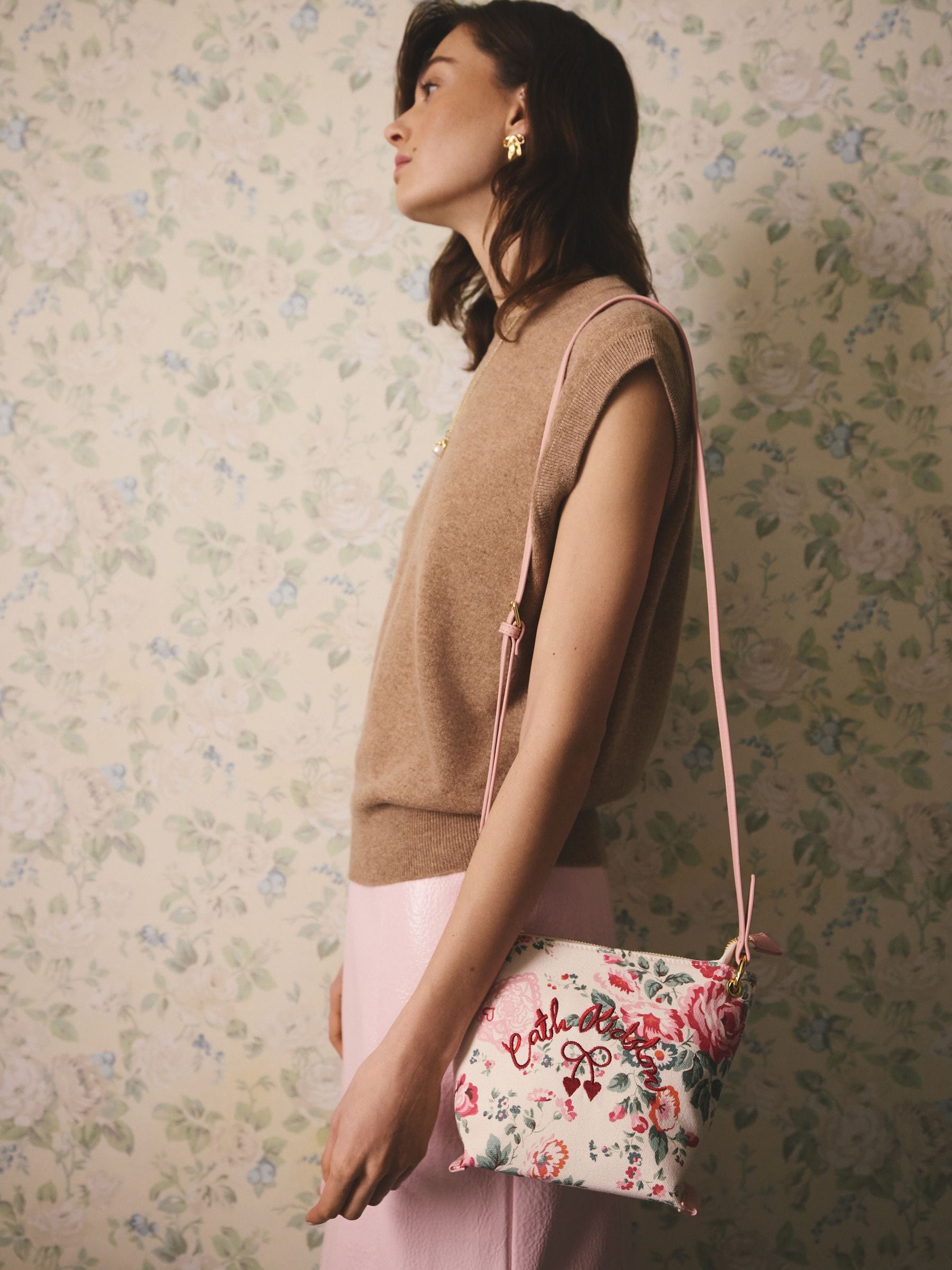 Buy Cath Kidston Cream Hackney Rose Cross Body Bag from Next USA