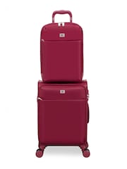 IT Luggage Red Lustrous Luxe French Port Backpack - Image 1 of 9