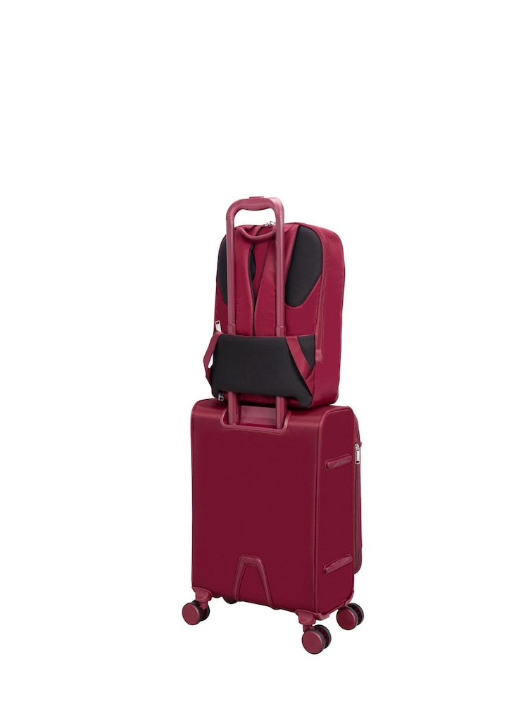 IT Luggage Red Lustrous Luxe French Port Backpack - Image 2 of 9