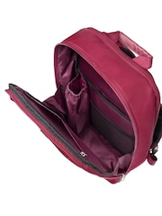 IT Luggage Red Lustrous Luxe French Port Backpack - Image 6 of 9