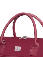 IT Luggage Small Red Lustrous Luxe French Port Holdall - Image 5 of 8