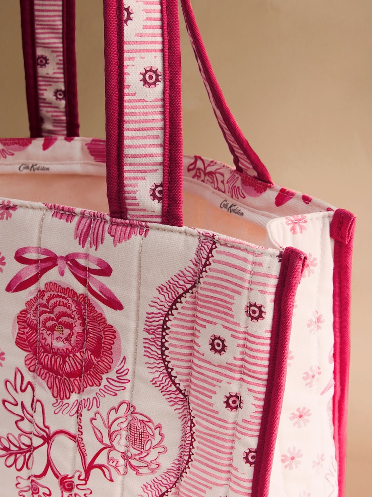 Cath Kidston Pink Spitefields Print Large Book Bag - Image 3 of 3